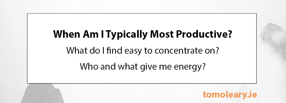 #1 When am I typically most productive? #1 When am I typically most productive?