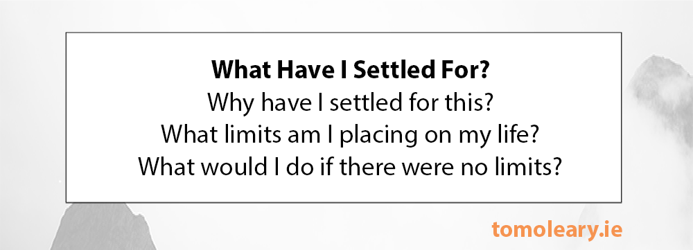 #136 What Have I Settled For? #136 What Have I Settled For?