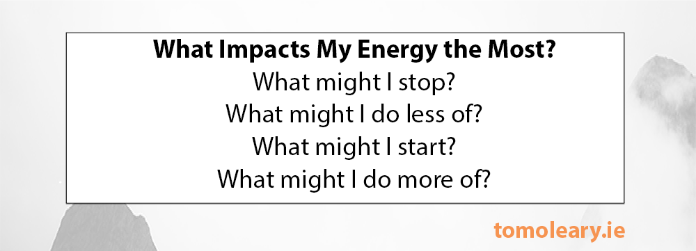 #140 What energises me? #140 What energises me?