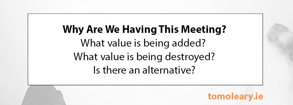 #17 Why are we having this meeting? #17 Why are we having this meeting?