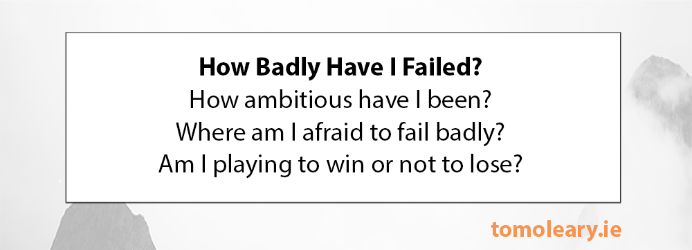 #177 How Badly Have You Failed? #177 How Badly Have You Failed?