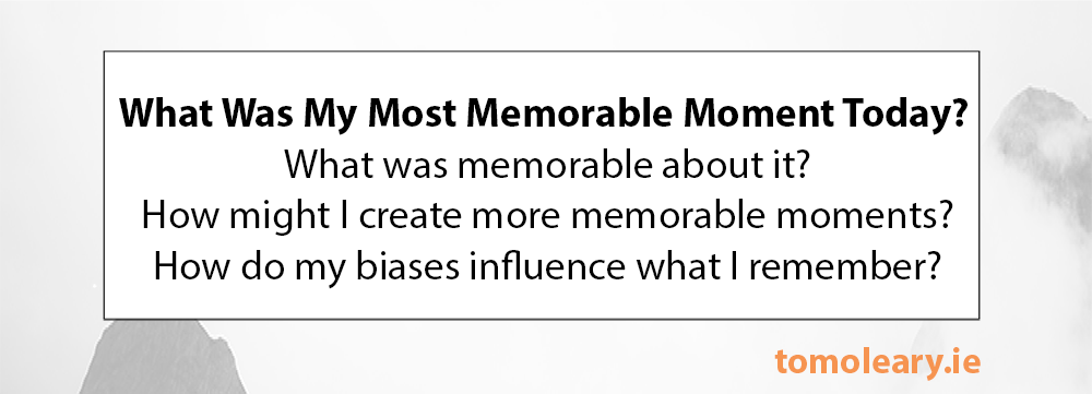 #20 What was the most memorable moment today? #20 What was the most memorable moment today?