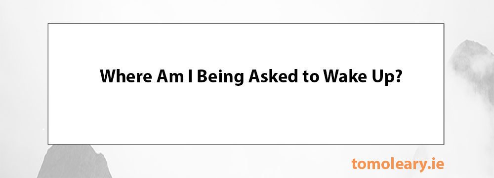 Where Am I Being Asked to Wake Up? Where Am I Being Asked to Wake Up?