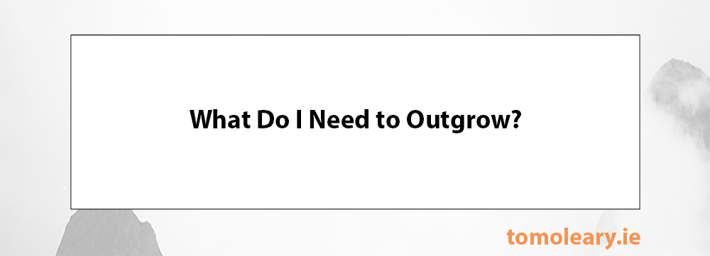 What Do I Need to Outgrow? What Do I Need to Outgrow?